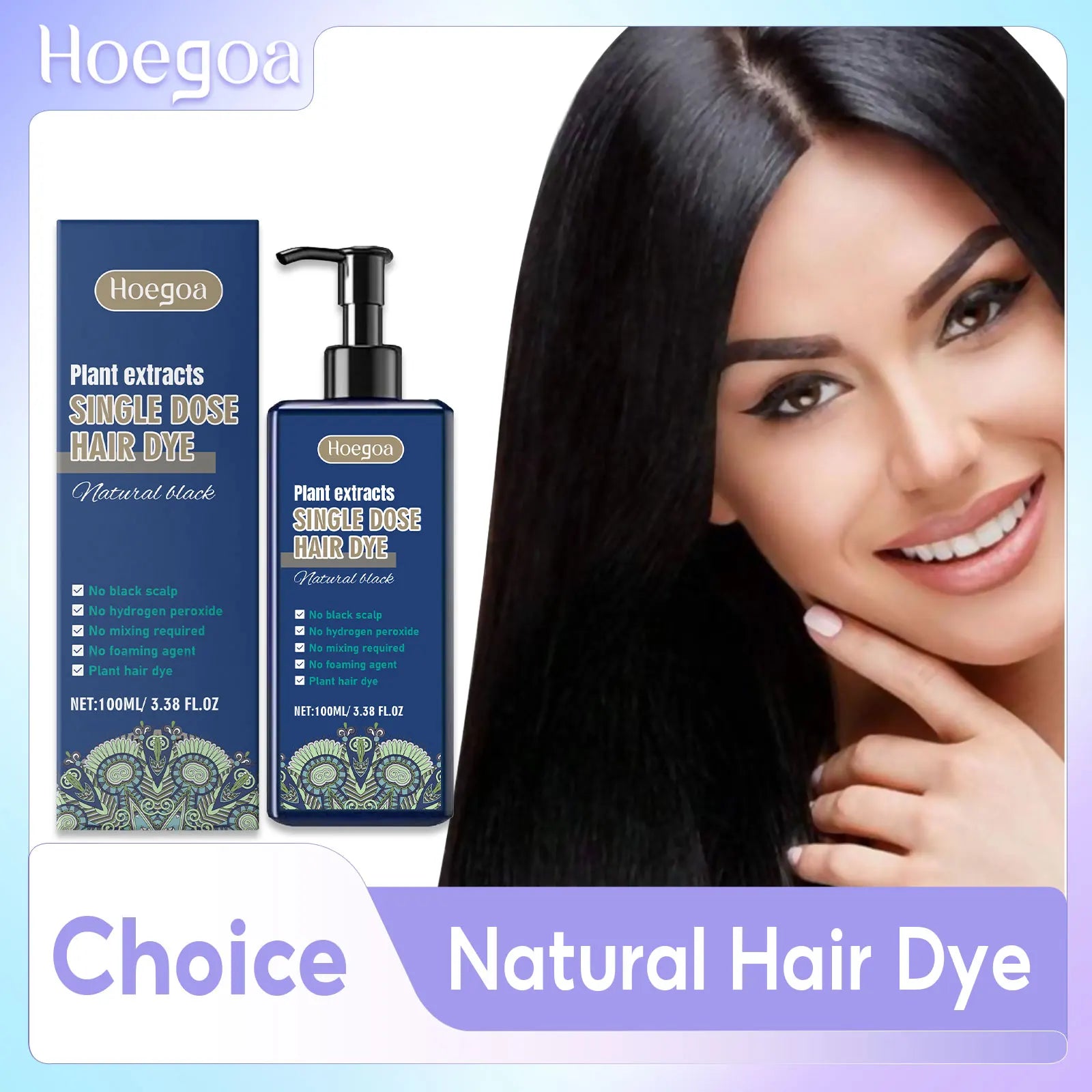 Black Hair Shampoo 5 Mins Fast Become Black Hair Dye Reduce Scalp Stimulate Nourish Roots Remove White Hair Natural Hair Care Qme