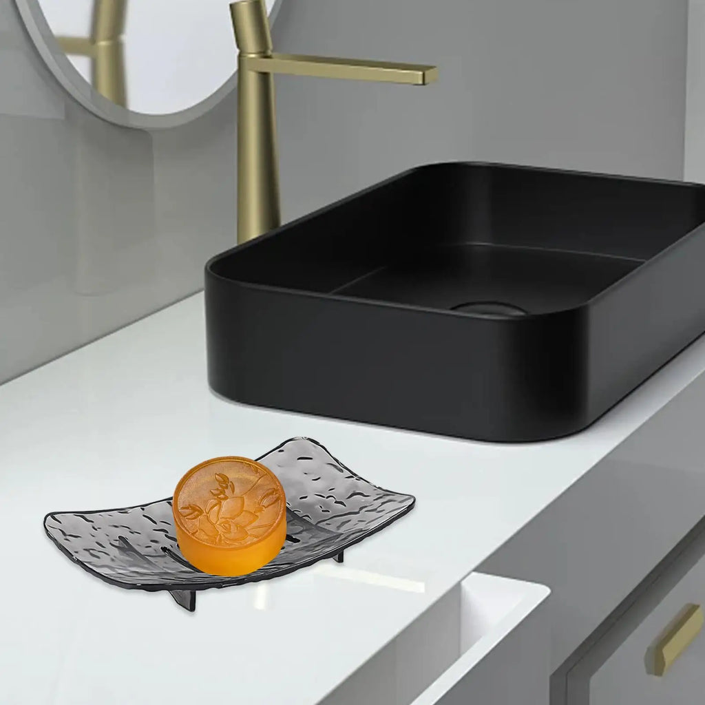 1pc Bathroom Soap Dishes Strong Load-Bearing Soap Holder Soap Dishes Long-Lasting Non-Slip Base Soap Saver Soap Tray For Family Qme