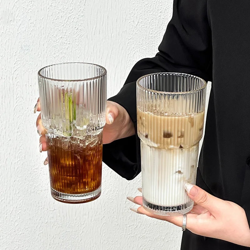 Large Capacity Cup Aesthetic Coffee Lid Water Simple Straw Vertical Qme