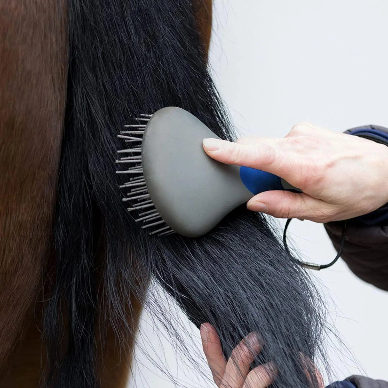 Horse Brushes Grooming Professional Mane Tail Brush Humanized Handle Qme