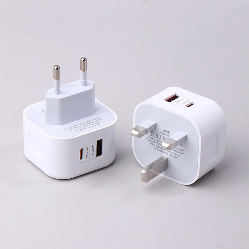 USB C Charger Laptop PPS Fast Charge Dual Port Charging European Qme
