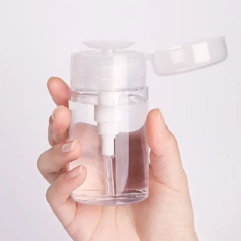 120- Nail Refillable Bottles Empty Press Pump Dispenser Art Polish Qme