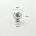 Brass Silver Ball Furniture Pull Handles Hand-forged Hammer Cabinet Handles Door Drawer Knob Kitchen Wardrobe Cupboard Pulls Qme A4