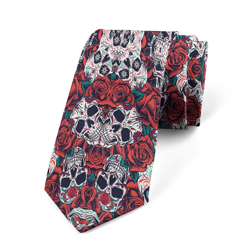Fashion Wedding Ties Business Men's Elegant Women's Skeleton Printed Qme style4