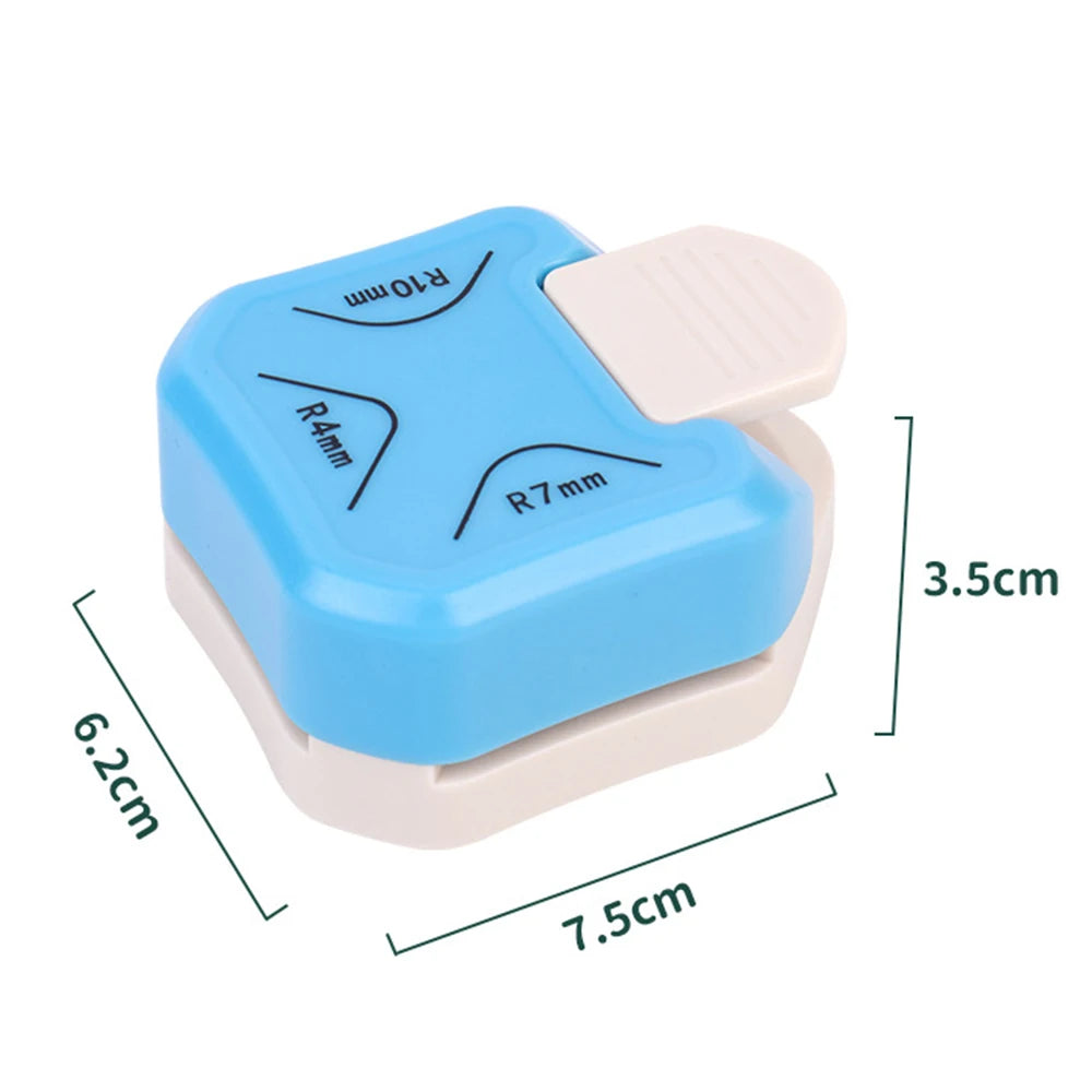 Corner Rounder Punch 3 in1 R4/R7/R10mm Round Corner Trimmer Cutter for Card Craft Scrapbook Wrapping Paper Sticker Qme