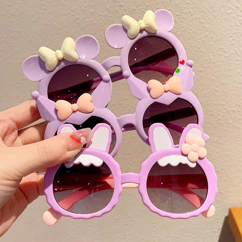 Hello Kitty Kuromi Cartoon Sunglasses Student Sunglasses for Sun Protection Polarized Sunglasses Qme