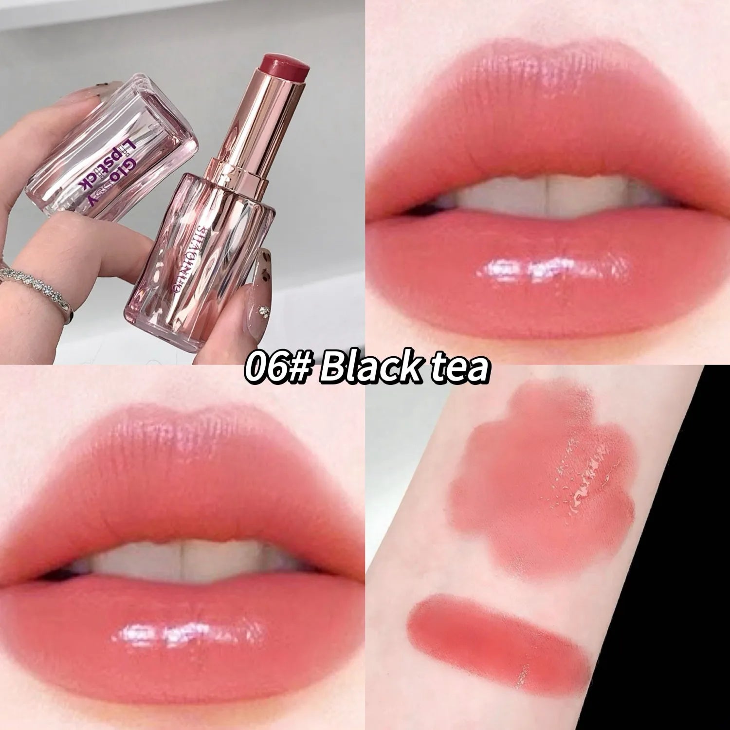SHAQINUO Mirror Water Gloss Lipstick Silky Moisturizing Long-lasting Qme S9007-6