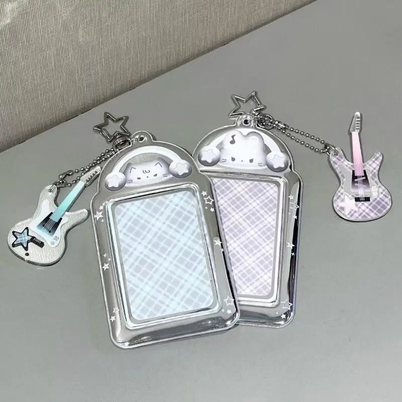 Kawaii Photocard Holder Bag Pendant Photo Frame Picture Display Stand Qme
