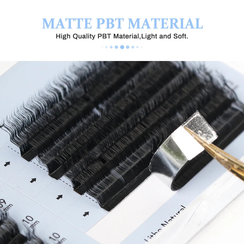 NATUHANA 3D Curly Wool Lashes Curl Eyelashes Fluffy Thick Fasle Qme