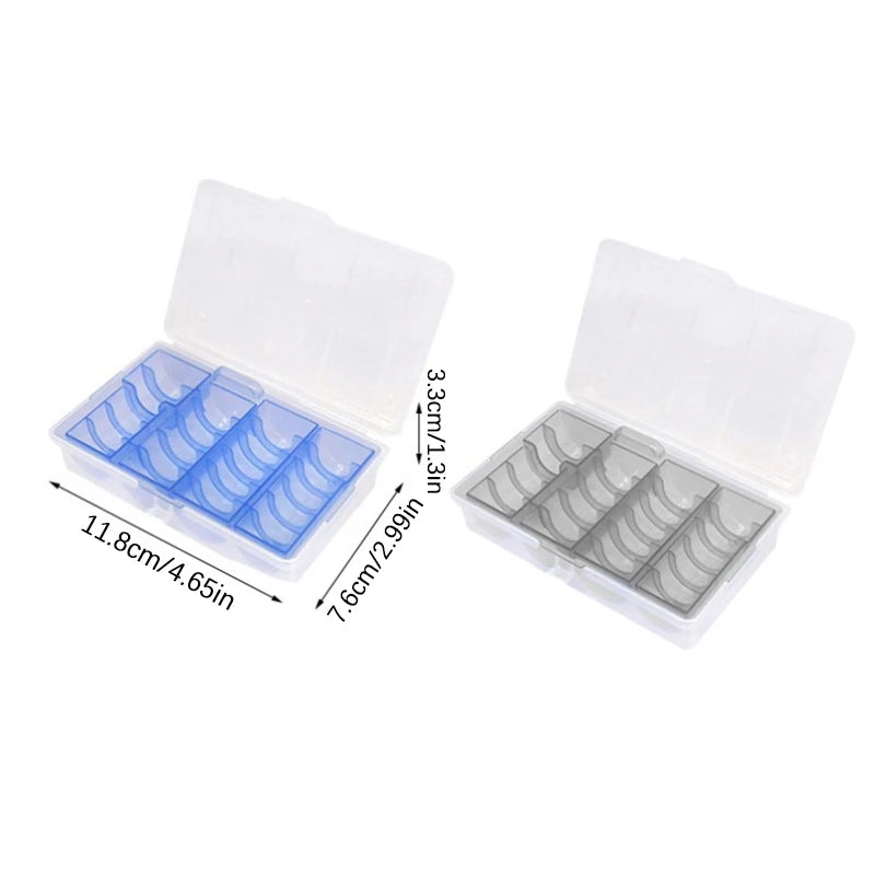 Clear Round Coin Cases Storage Capsules Display Protection Organizer Qme