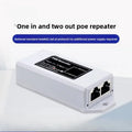 1PCS 100Mbps Standard POE Splitter Repeater Cascade Device POE 1-in-2-out Extender Amplifier Qme 100Mbps