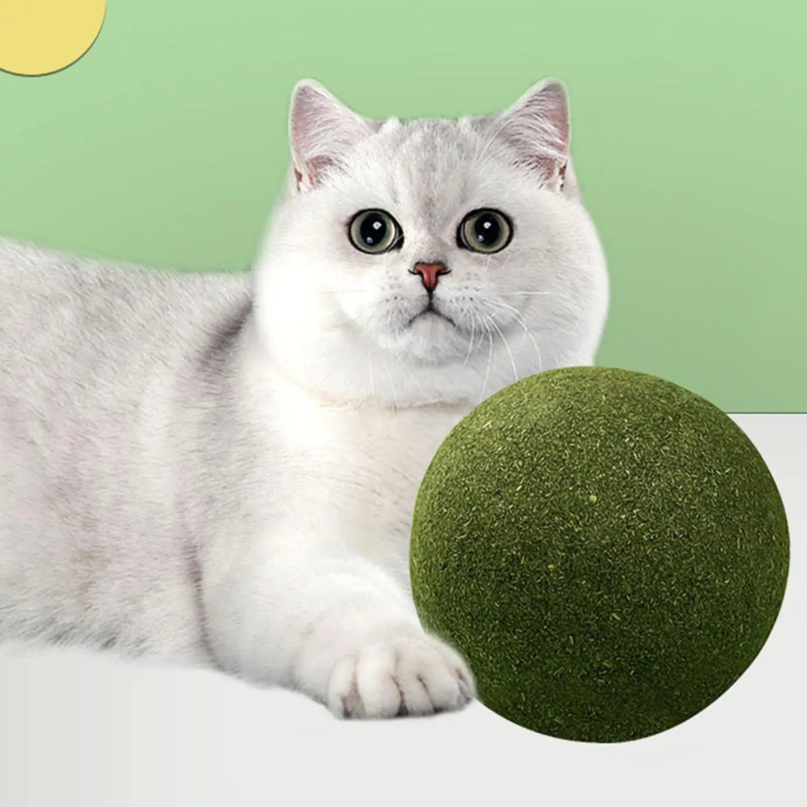 1pcLarge Catnip Balls 10cm Cat Mint Ball Catnip Toys Healthy Lickable Natural Catnip Ball Super Large Self-Relieving Cat Treats Qme