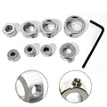 1set Drill Stoper Collar 3-16mm Depth Stop Collars For Ring Positioner With Wrench Drill Bit Locator Woodwork Tools Qme Default Title