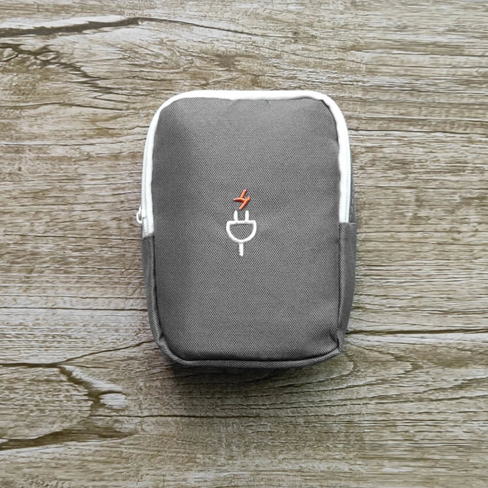 1PC Travel Portable Travel Charger Headphone Cable Digital Bag Storage Bag Men'S And Women'S Organizer Bag Qme Dark gray