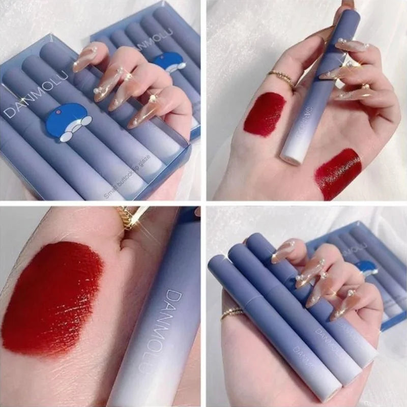 Lipstick 5 Colors Matte Long Lasting Waterproof Non-stick Cup Lip Qme