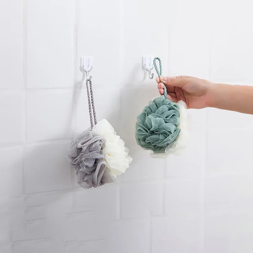 Soft Shower Mesh Foaming Sponge Body Scrub Exfoliating Back Brush Qme