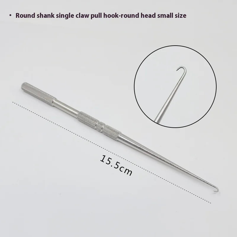 Single Claw Retractor Flat Handle Round Line Carving Error Correction Qme a