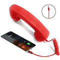 Retro Telephone Receiver Type-C 3.5mm Microphone Handset Directly Plug Into Mobile Phone Handset For Mobile Phones Qme J