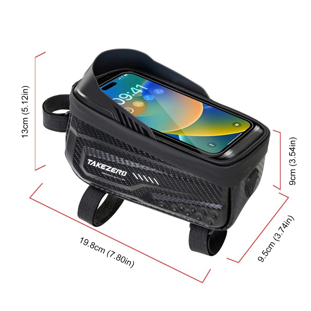 1L Cycling Storage Pack Waterproof Portable Cycling Bags 6.8 Inch Touch Screen Road Bike Accessories Qme