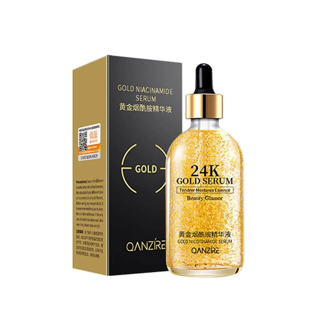 24K Gold Face Serum Moisturizer Day And Night Skin Care Nicotinamide Original Solution Hydrating And Moisturizing Facial Essence Qme 30ml CN