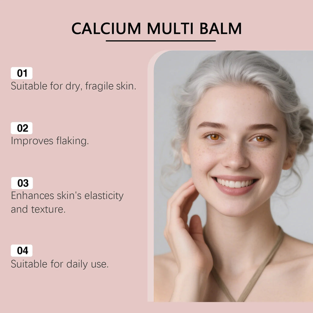 Calcium Multi Balm Firming Lightweight Hydrating Face Balm Tightening Smoothing Moisturing Stick Daily Skincare Qme
