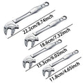 Heavy-Duty Crab Claw Wrench 4 Piece Adjustable Multifunctional Heavy-Duty Rotating Spanner Automotive Repair Wrench For Auto Qme China Mainland 4pcs