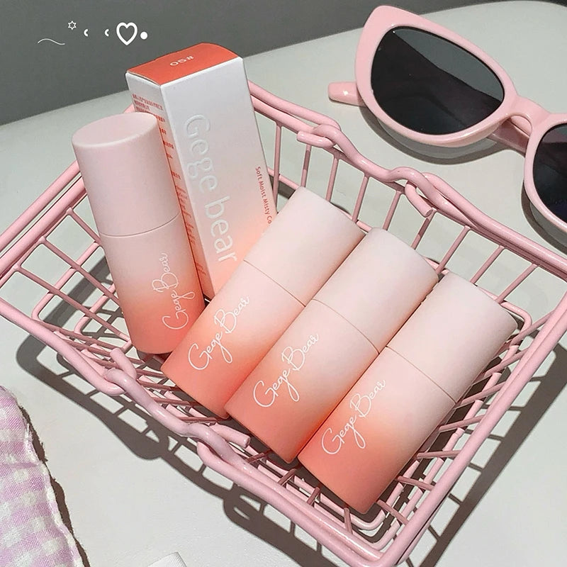 Gege Bear Soft Matte Blush Stick Moisturizing Natural Tender Eeasy Qme