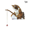 1Pc Creative Fishing Cat Fish Tank Hanging Ornament Mini Micro-Landscape Decor for Office Home Aquarium Fishing Fun. Qme A2