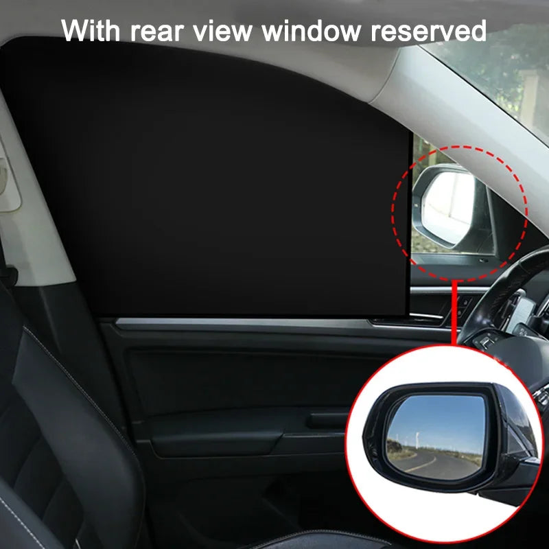 Magnetic Car Sunshade Side Window Cover Sun Visor Summer Protection Window Curtain Cover for Front Rear Auto Accessories Qme