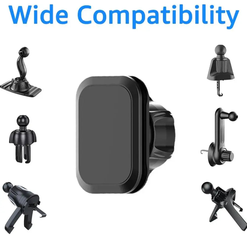 17mm Ball Head Magnetic Car Phone Holder Magnet Mount Mobile Cellphone Stand GPS Support Smart Phone Bracket Accessories Qme