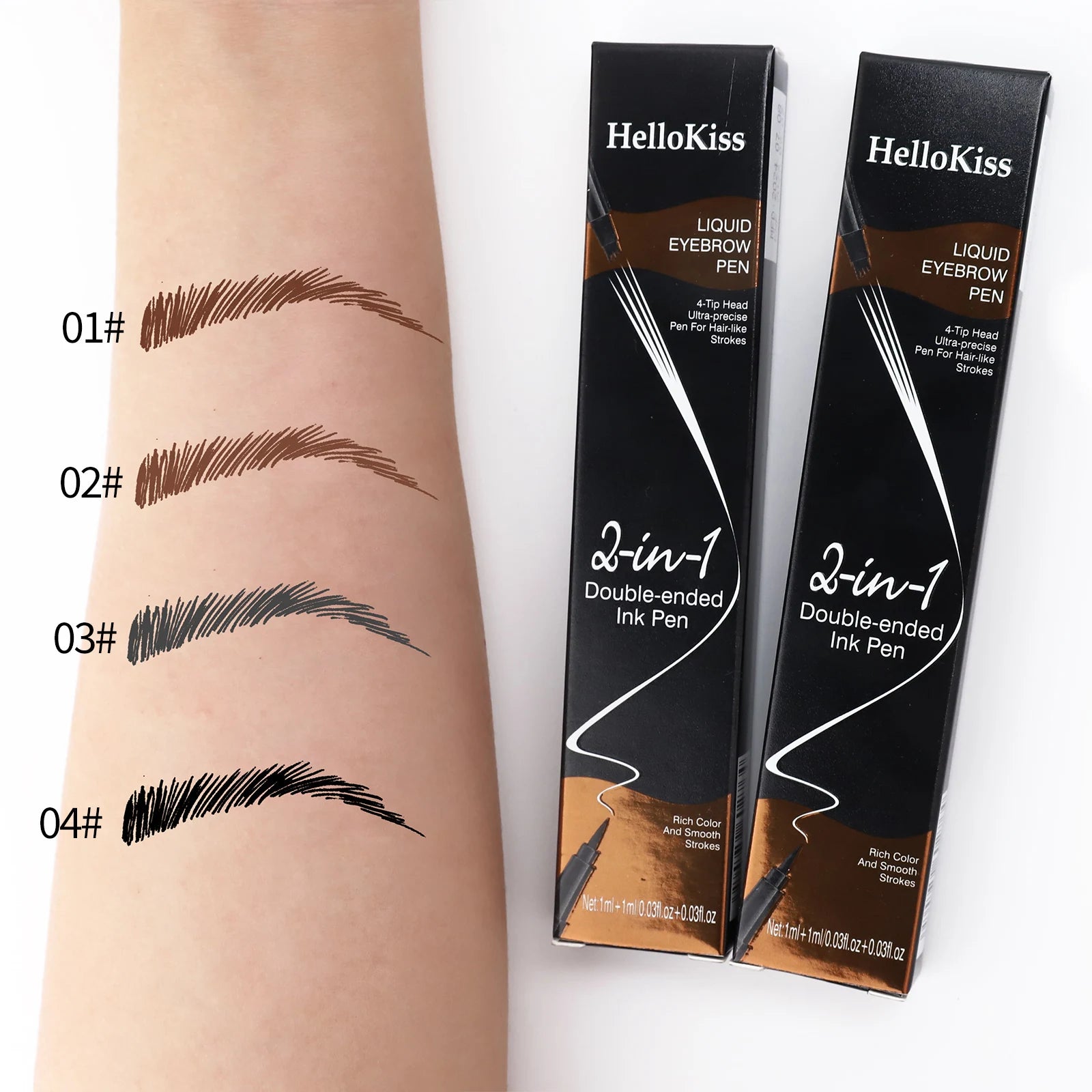 4 Point Eyebrow Pencil Waterproof Liquid Eyebrow Pen Makeup Long Lasting Cosmetic Microblade Brow Pencil Qme