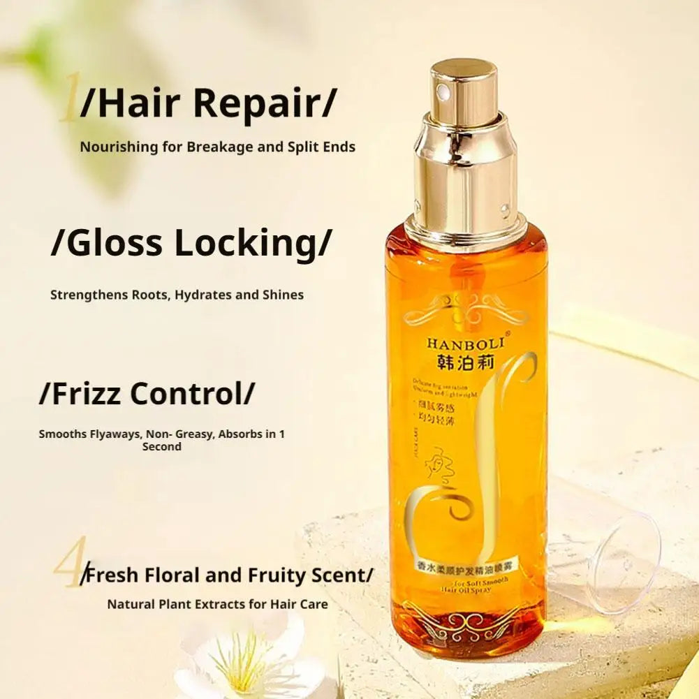 Haircare Essential Oil Hair Spray Moisturizing Softening Essence Qme