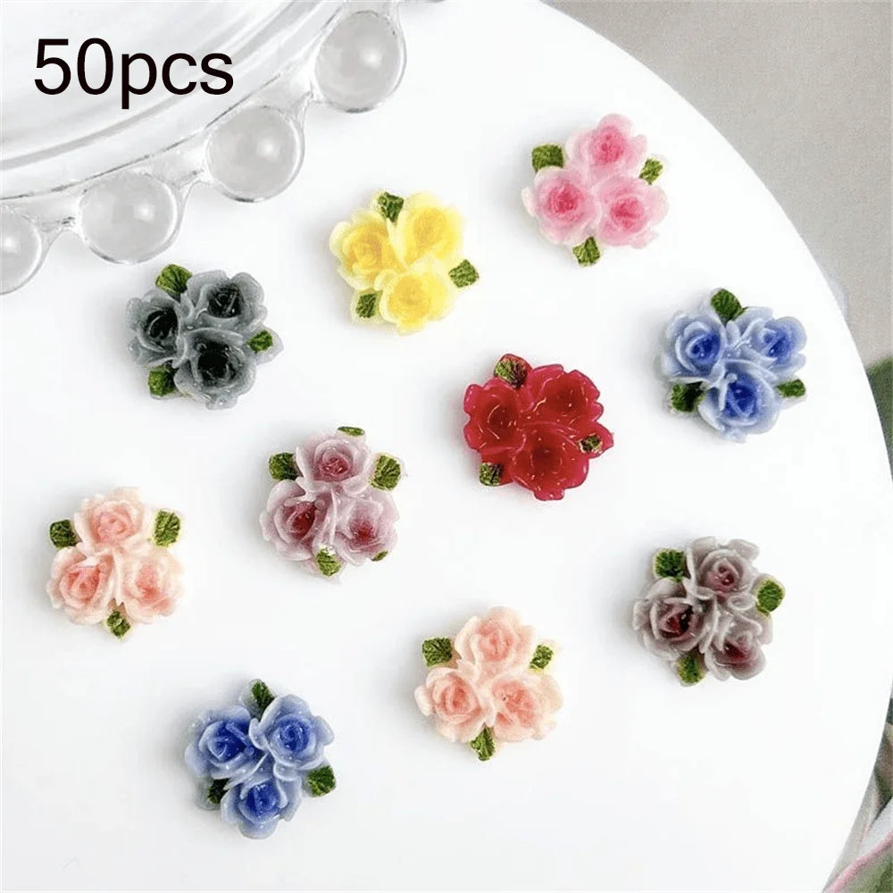 30 Mixed Nail Accessories Decoration Women's Products Qme 50pcs