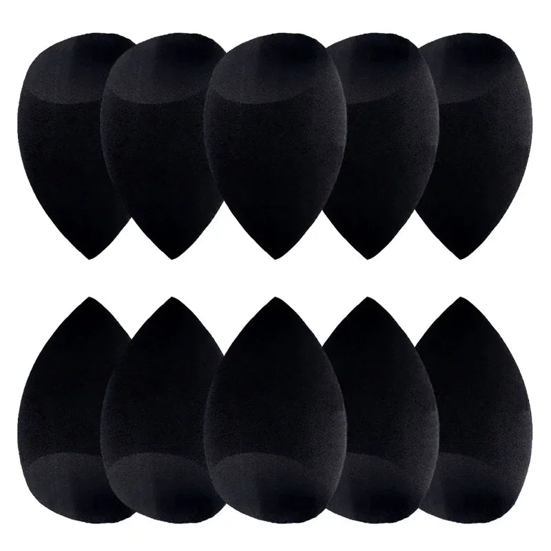 Triangle Velvet Powder Puff Wet Dry Loose Powder Liquid Cosmetic Soft Plush Powder Puff Makeup Foundation Washable Makeup Tool Qme 10PCS-B