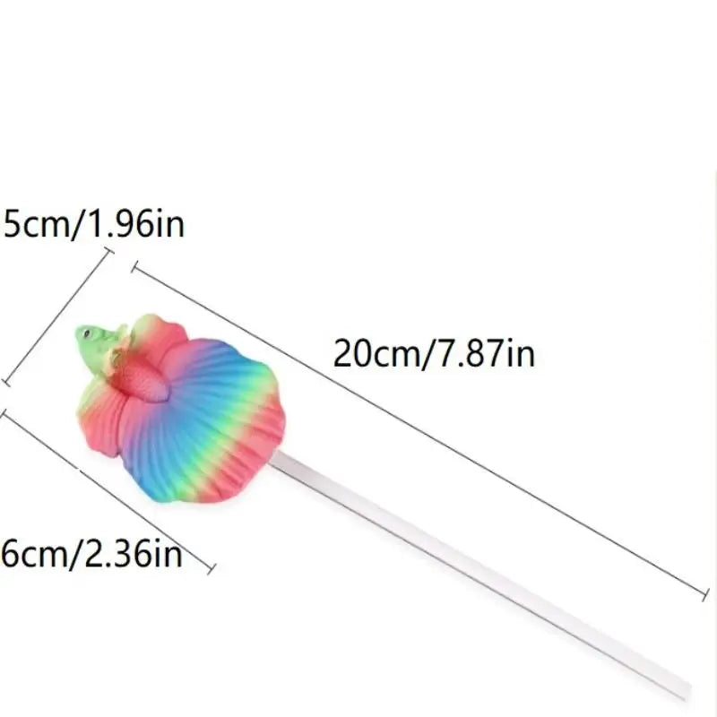 Aquarium Betta Training Wand Plastic Playing Stick Active Healthy Betta Fish Equipment Resin Decoration Fish Stick Toy Kit Qme