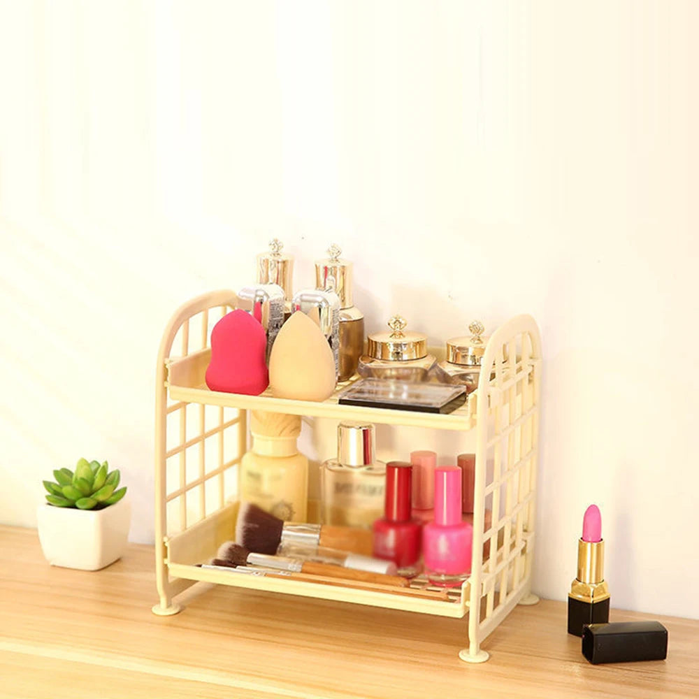 High Appearance Horizontal Desktop Storage Shelf Simple Multi-storey Dormitory Storage Shelf Computer Office Available Qme