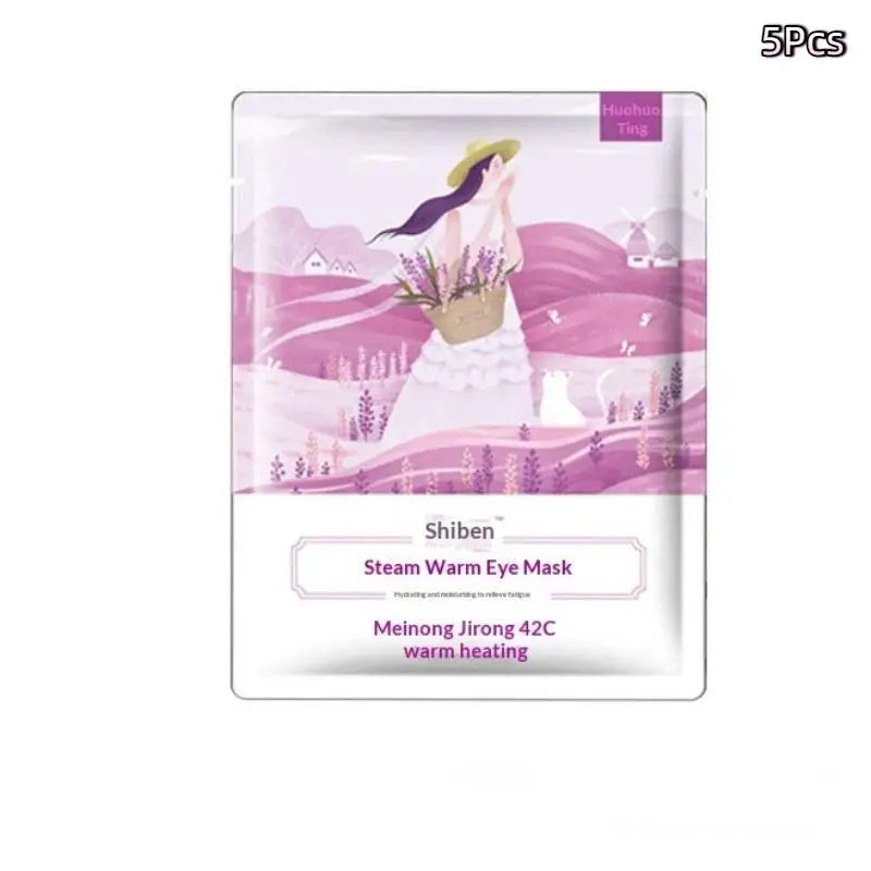 Disposable Steam Eye Mask Warm Massage Relieve Fatigue Anti Dark Qme A1