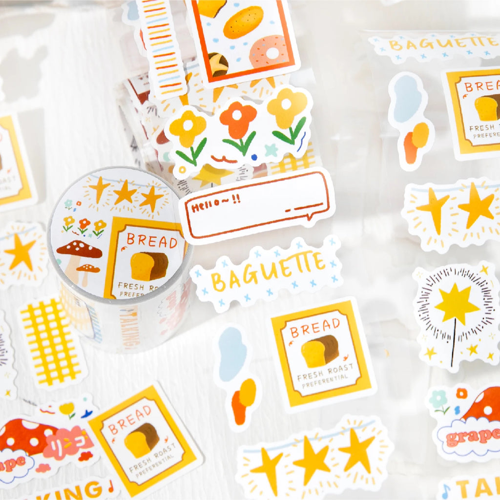 200cm/Roll Cartoon Cute Style Cloud Series Making Tapes School Stickers DIY Scrapbook Sticker Decor Planner Korean Stationery Qme