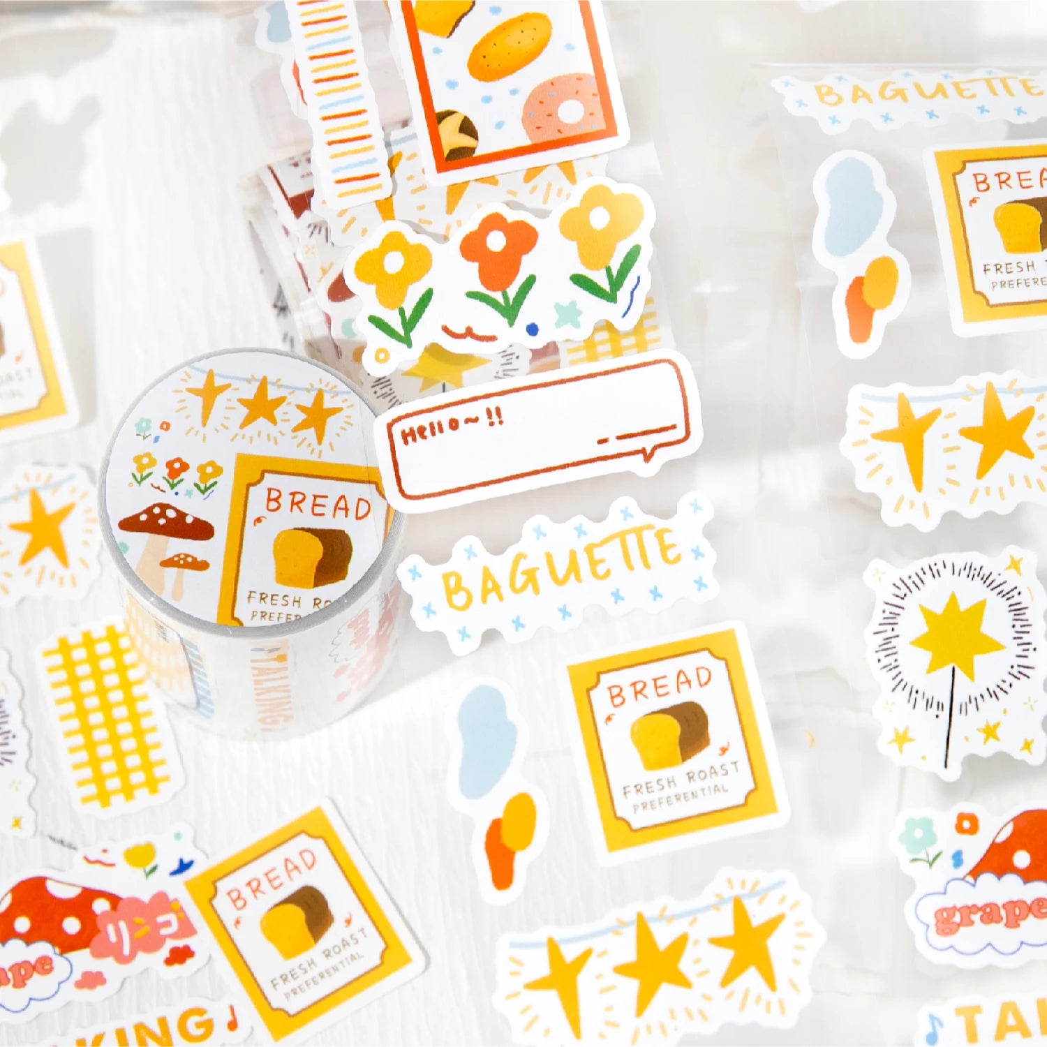 200cm/Roll Cartoon Cute Style Cloud Series Making Tapes School Stickers DIY Scrapbook Sticker Decor Planner Korean Stationery Qme