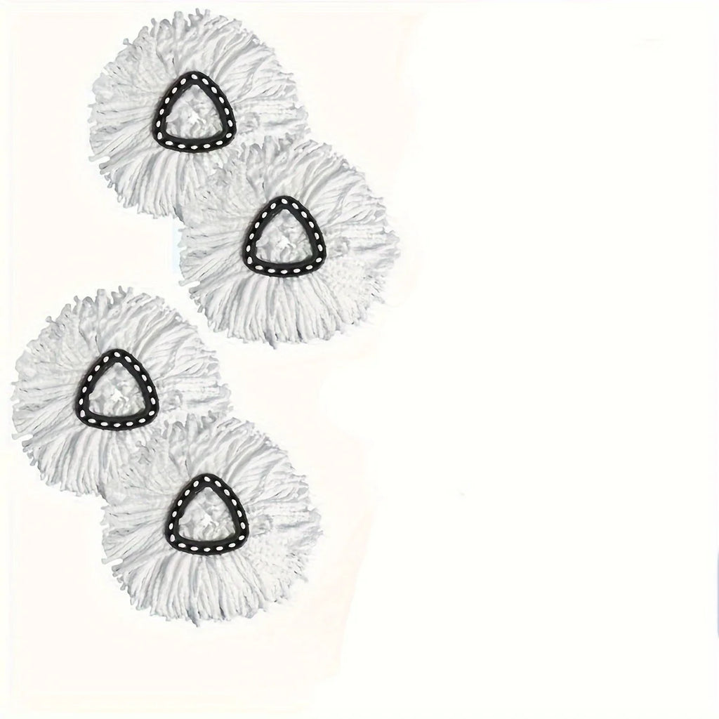 4pcs, Spin Mop Head, Replacement Mop Head For Spin Mop, Washable Durable Mop Head Refill, Wet And Dry Cleaning Qme 4pcs