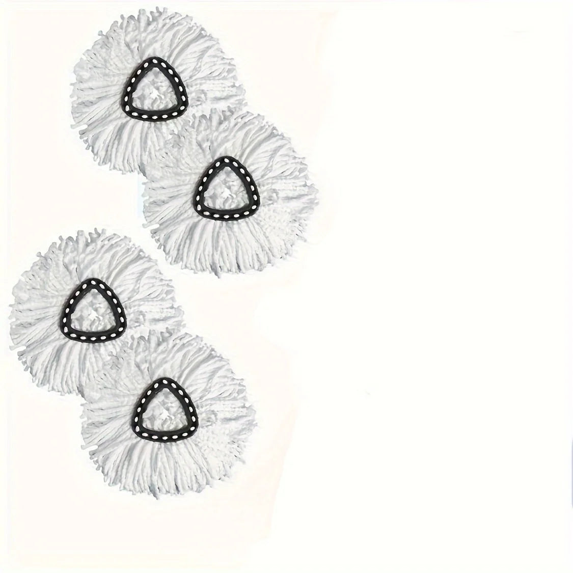 4pcs, Spin Mop Head, Replacement Mop Head For Spin Mop, Washable Durable Mop Head Refill, Wet And Dry Cleaning Qme 4pcs