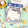30 Pcs/book Creative Korean Stationery Cute Otter Multi functional Message Notes DIY Diary Album Scrapbook Office Supplies Qme B