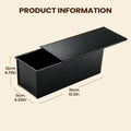 Bread Loaf Pan Lid Non-stick Corrugated Easy Release Carbon Steel Qme Black China Mainland