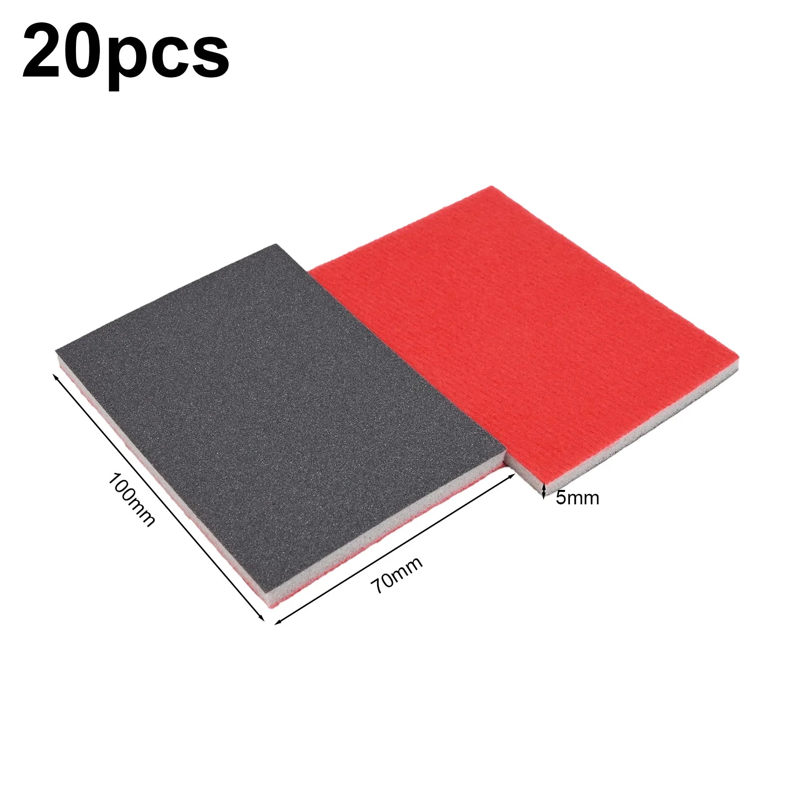 20 Pcs Sandpaper Sponge Set 180,320, 400,600, 800,1200, 2000, 2500 Grit Flexible Sanding Pad For Polishing Abrasive Tools Qme