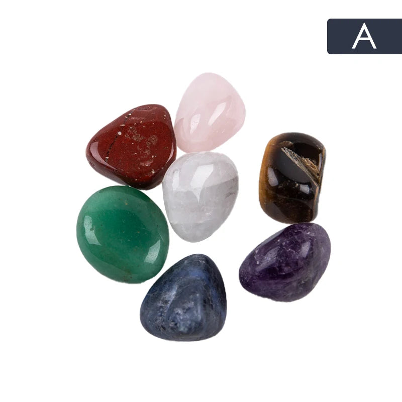 14pcs Seven Chakra Energy Stone Natural Crystal Gemstone Ornaments Gifts Qme A