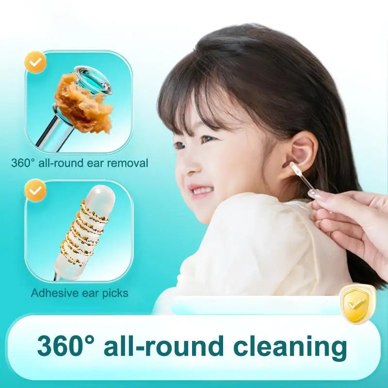 Safe Ear Wax Remover Double-headed Sticky Earpick Daily Care Routine Qme
