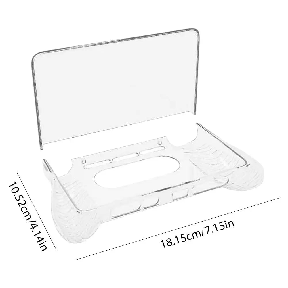 For AYN THOR Handheld TPU Protective Case Flip Up Game Console Transparent Soft Shell Handheld Console Protective Cover Qme
