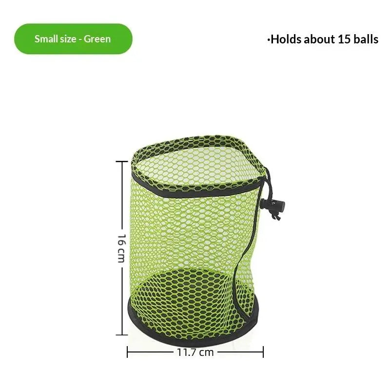 Golf Ball Bag Drawstring Pouch Can Hold 12/25/50 Balls Multipurpose Sports Mesh Net Bag Portable Golf Organizer Golf Accessories Qme S Green