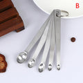 5Pcs/Set Stainless Steel Small Measuring Spoons Seasoning Dry And Liquid Ingredients Kitchen Accurate Cooking Gadgets. Qme 5PCS Round Head