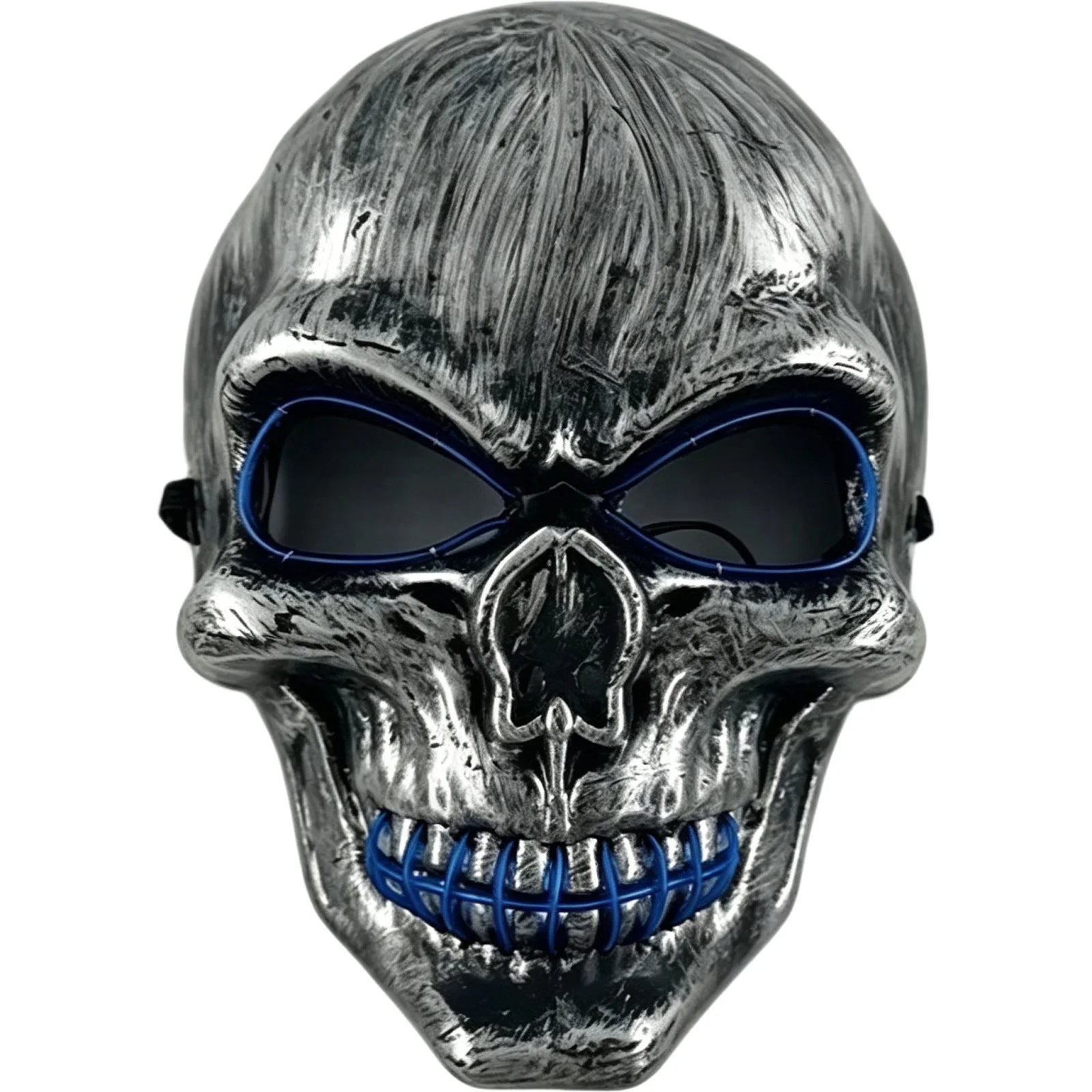 Halloween Skull Stitched Mouth Wire Mask Horror Full Face Cosplay Masquerade Party Costume Accessories Qme I